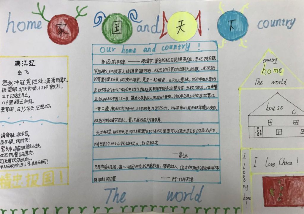 家国天下手抄报图片大全