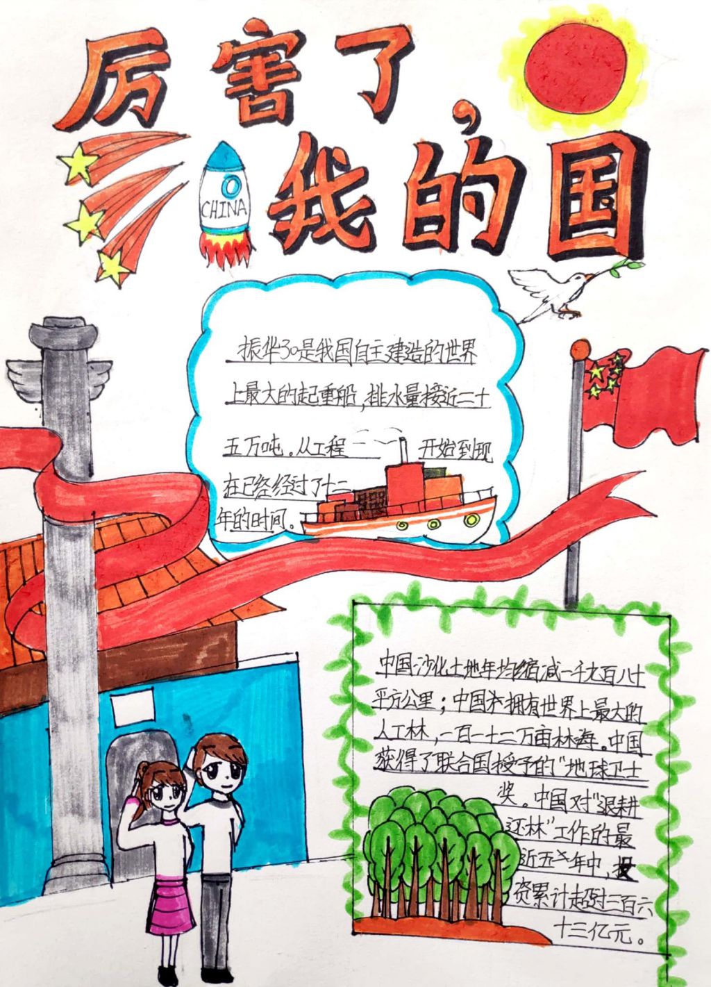 厉害了我的国手抄报，振华30与人工林