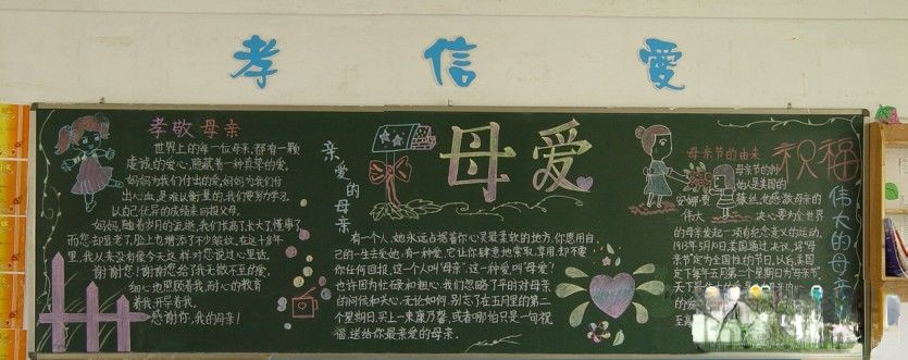 5.11母亲节黑板报