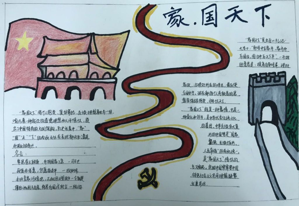 家国天下手抄报图片大全