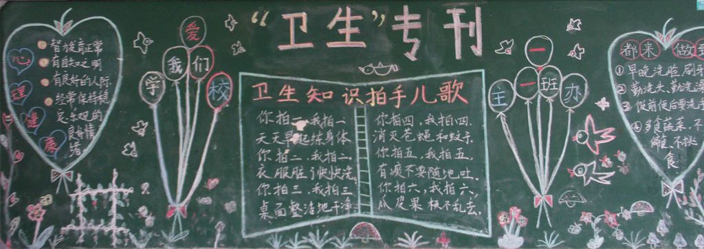 小学卫生教育黑板报专刊 小学卫生教育黑板报专刊