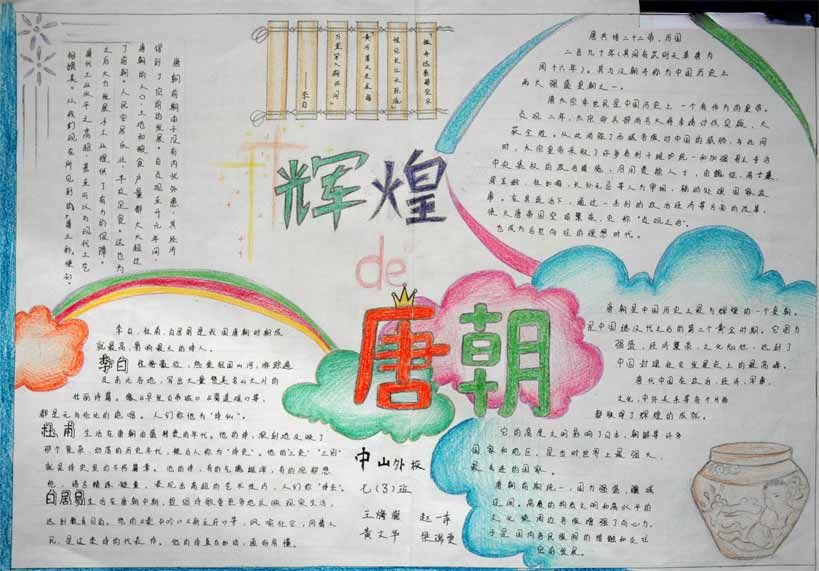 小学生历史手抄报：辉煌唐朝