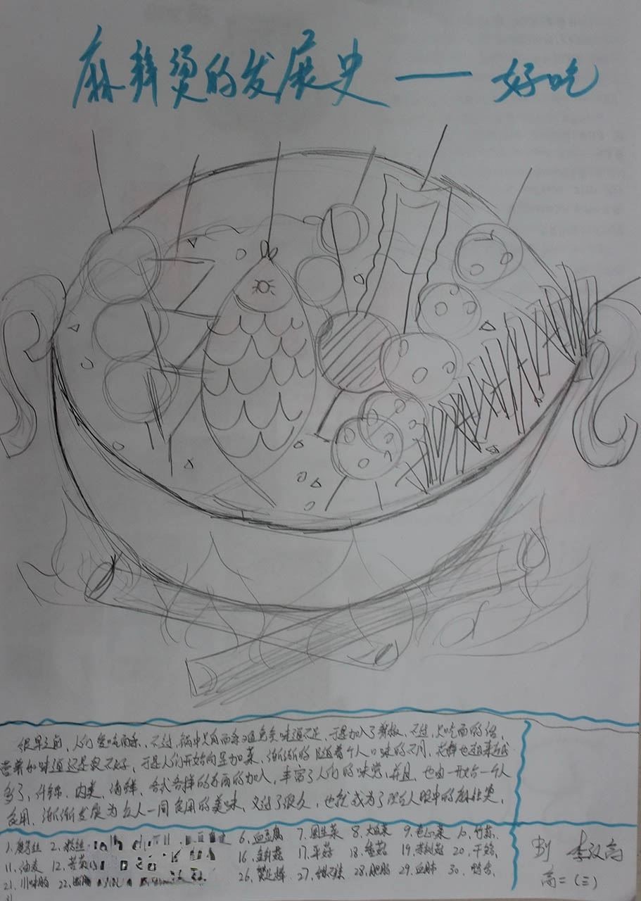 关于麻辣烫的手抄报