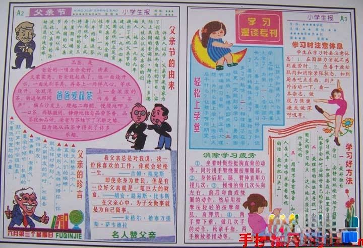 父亲节电子板报设计