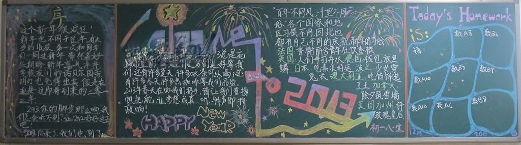 2022迎新黑板报