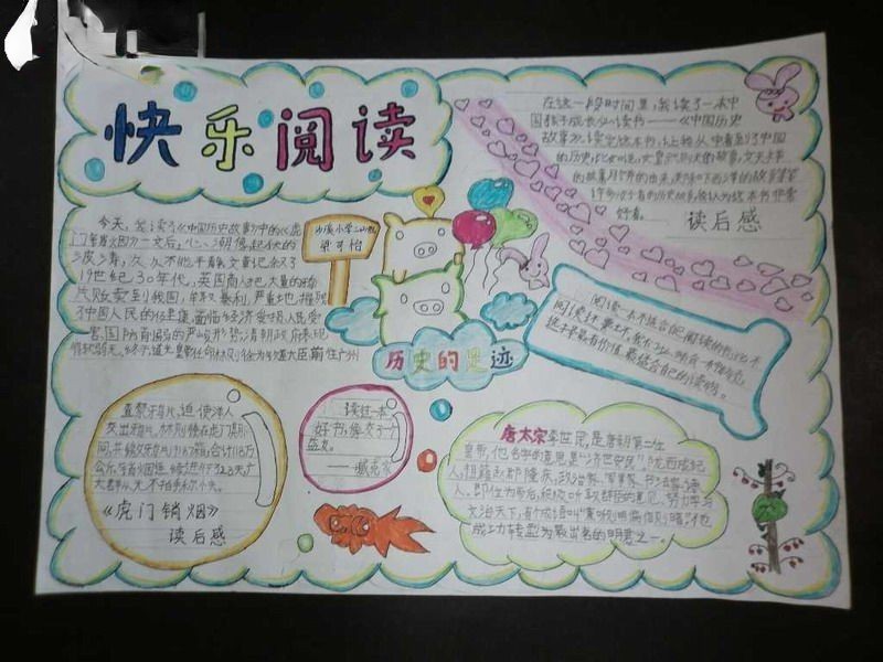 快乐阅读历史故事手抄报