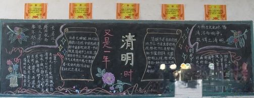 又是一年清明时板报