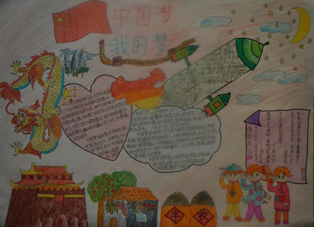 中国年中国梦手抄报 中国年中国梦手抄报