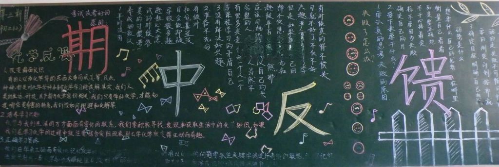 期中反馈黑板报版面图