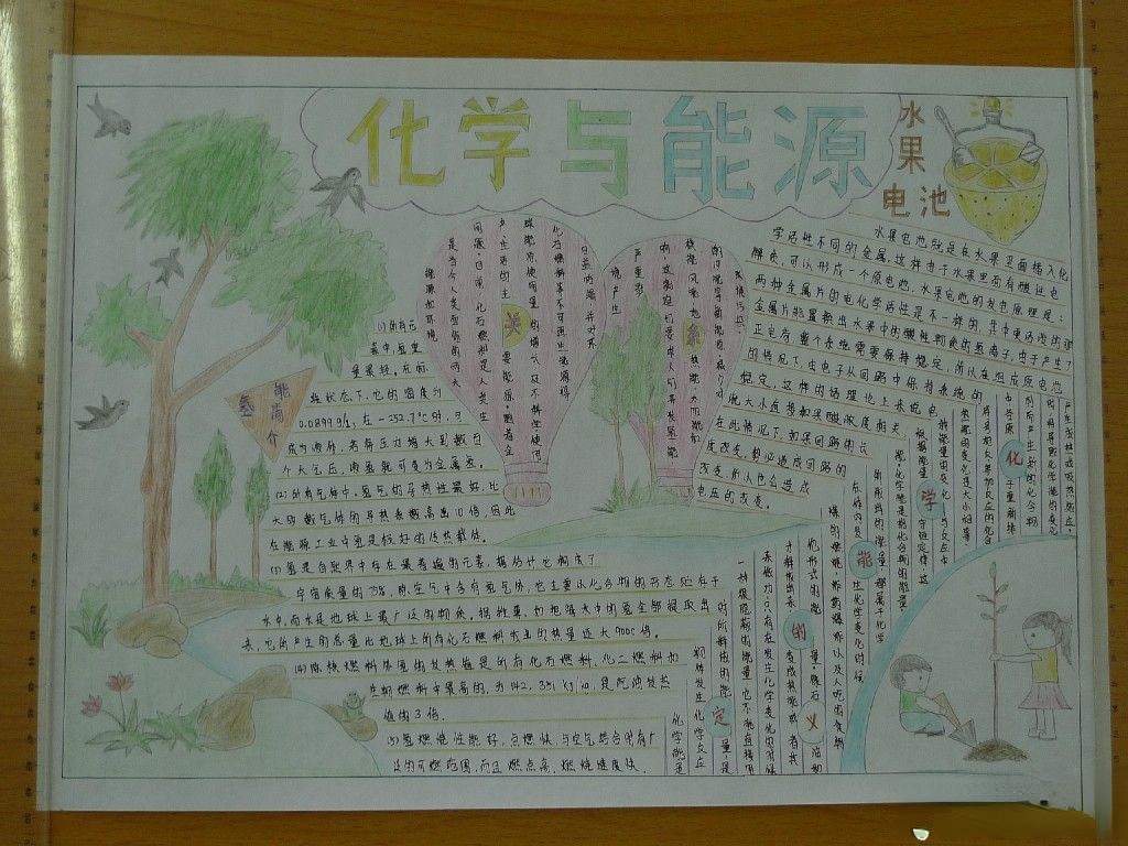 化学与能源手抄报设计作品2