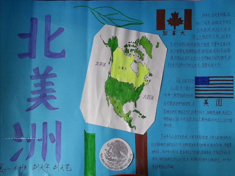 北美洲手抄报图片大全