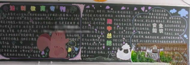 中学生法制教育、安全知识黑板报专刊