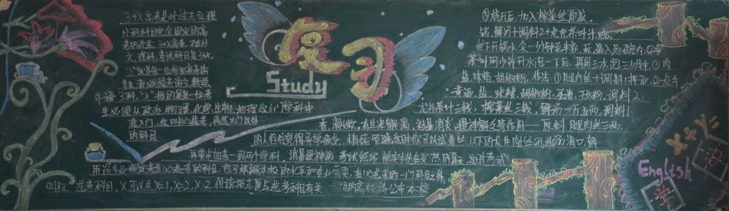 诚信考试全面备考黑板报