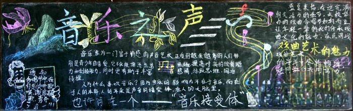 音乐之声板报图片