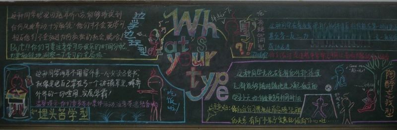 学无止境黑板报图片