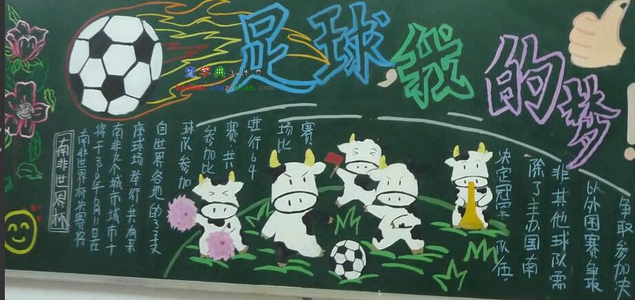 足球世界杯黑板报图片 足球世界杯黑板报图片