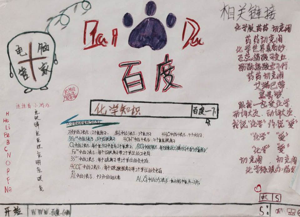 初三化学手抄报大全