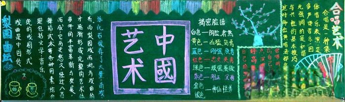 艺术中国黑板报设计