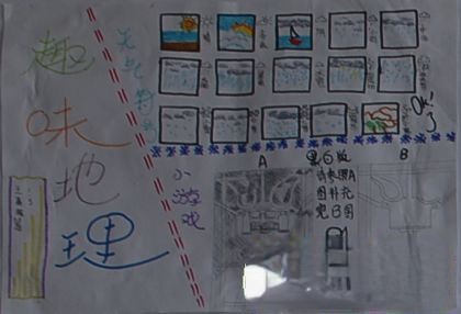 趣味地理手抄报设计图