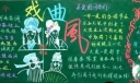戏曲风黑板报版式设计图
