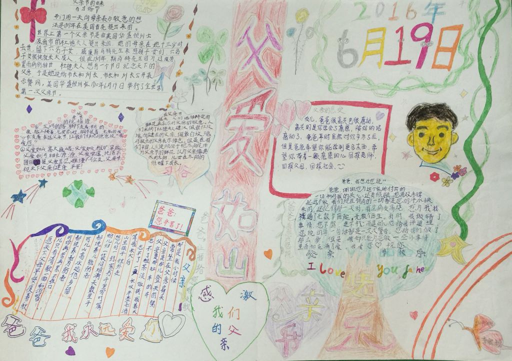 2022父亲节手抄报图片大全 2022父亲节手抄报图片大全
