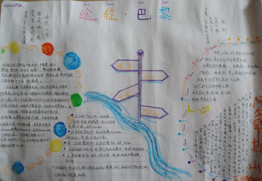 浪漫巴黎手抄报图片 浪漫巴黎手抄报图片