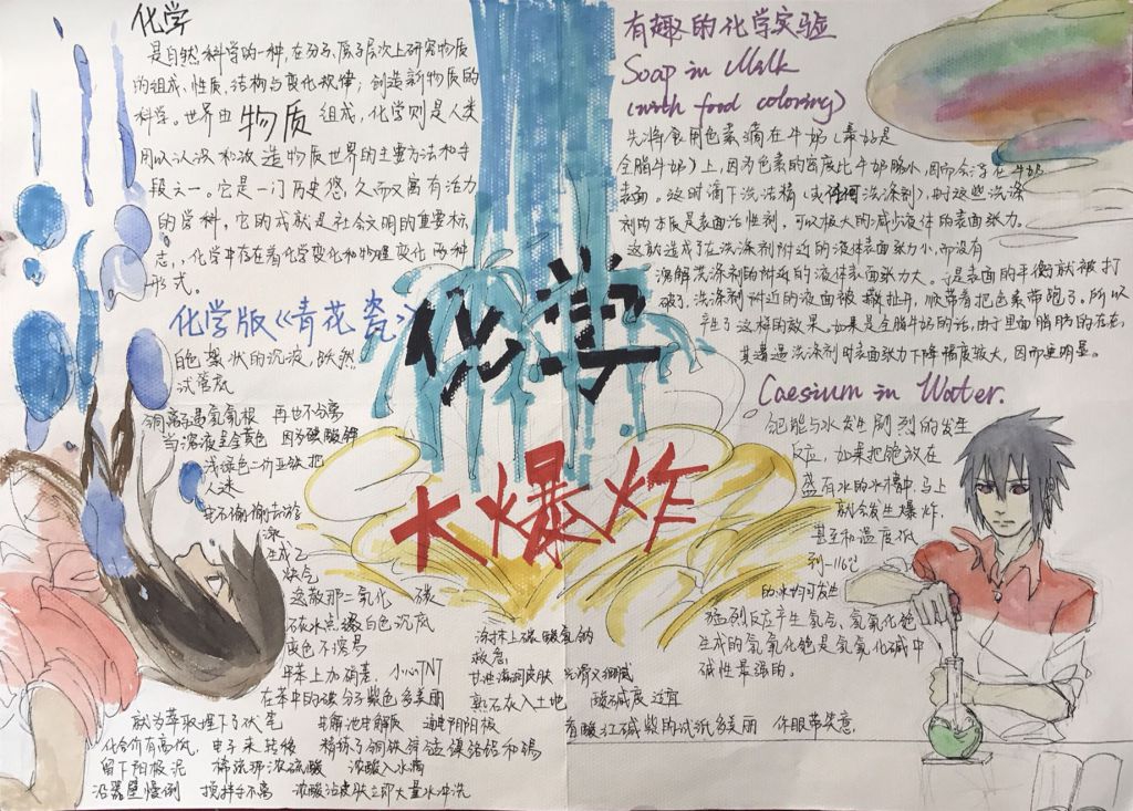 化学大爆炸手抄报