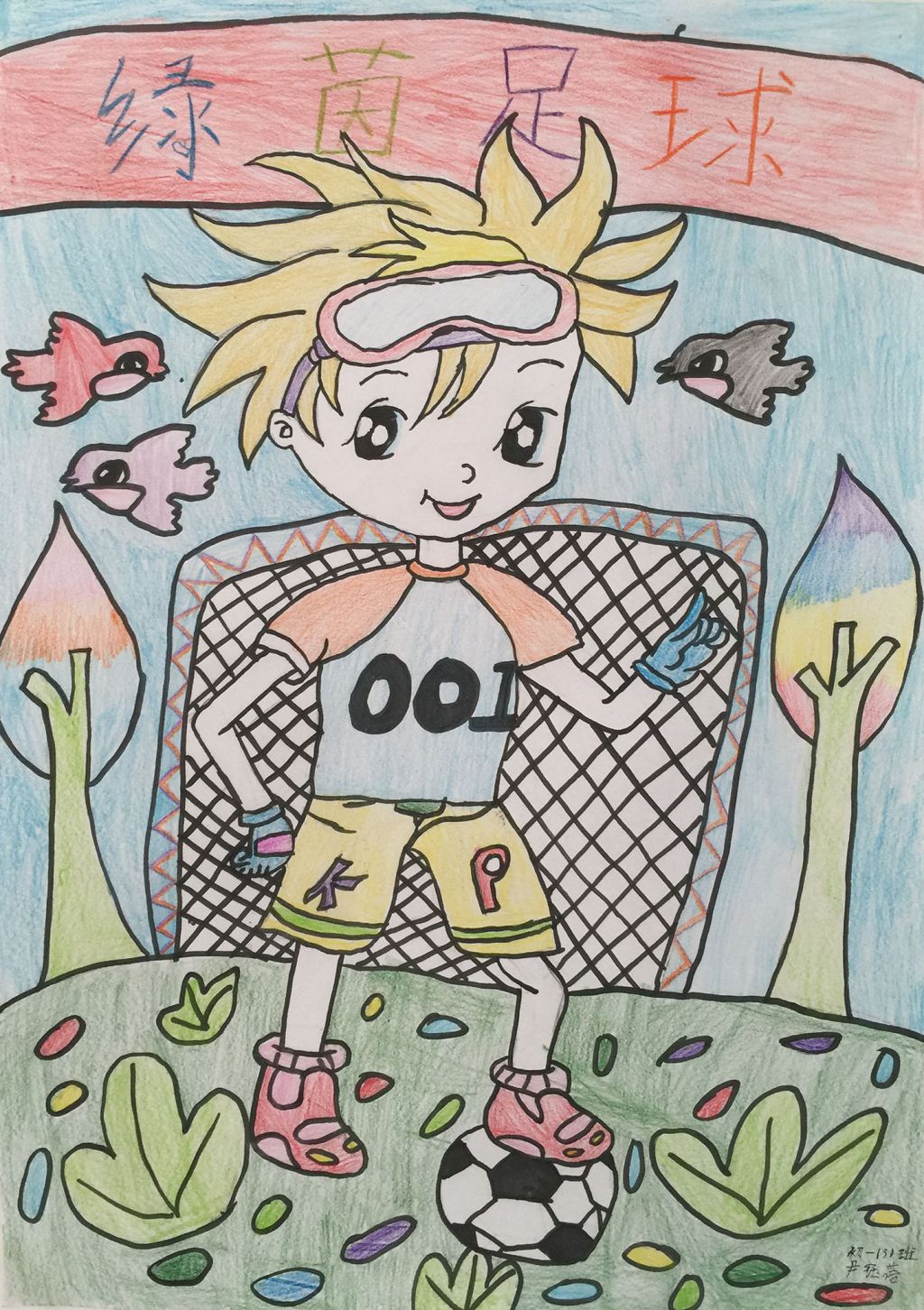 绿茵足球手抄报图片大全