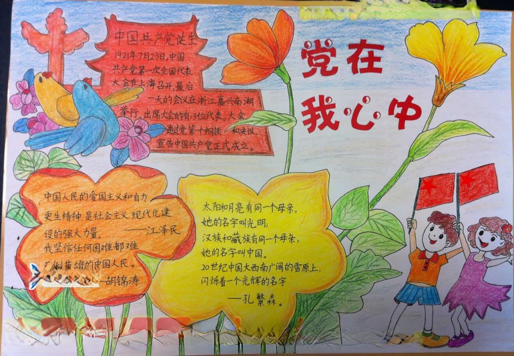 2022建党节手抄报