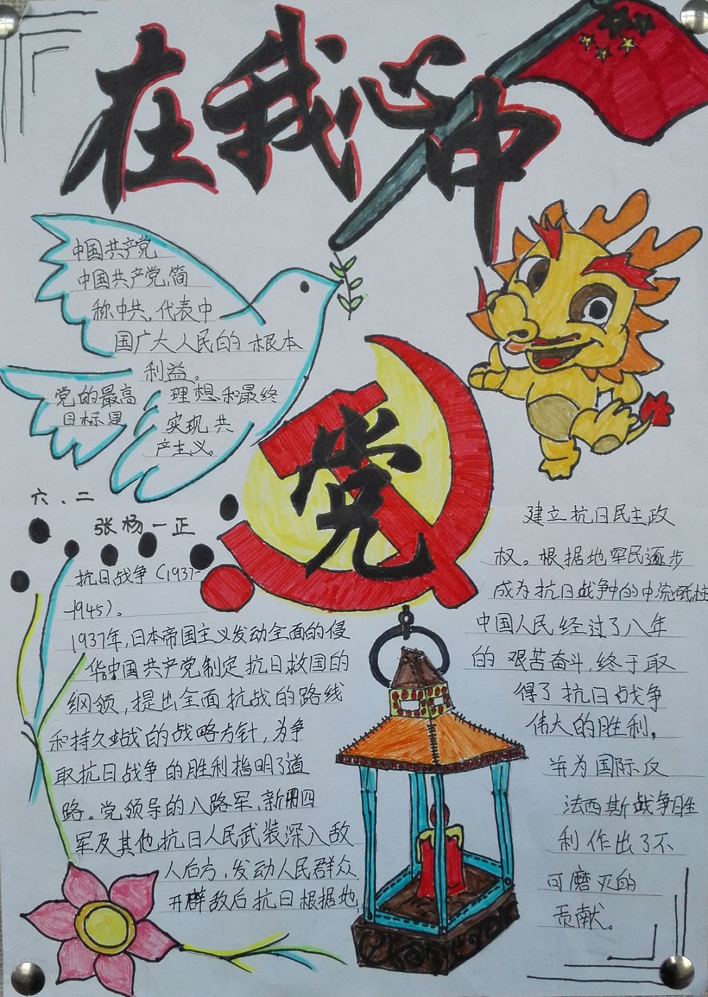 党在我心手抄报图片大全