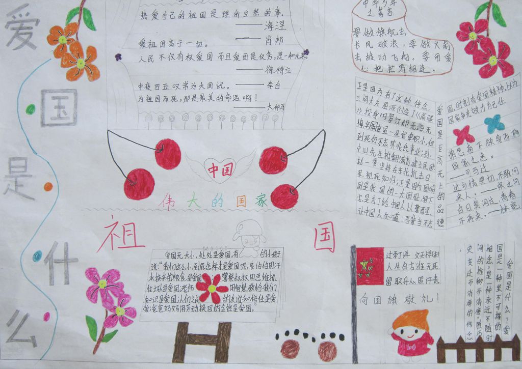 爱国是什么主题手抄报
