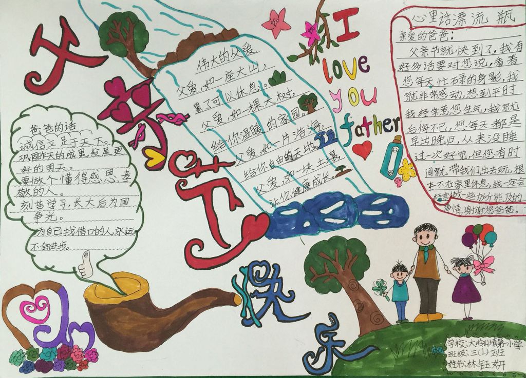 2022父亲节手抄报图片大全 2022父亲节手抄报图片大全