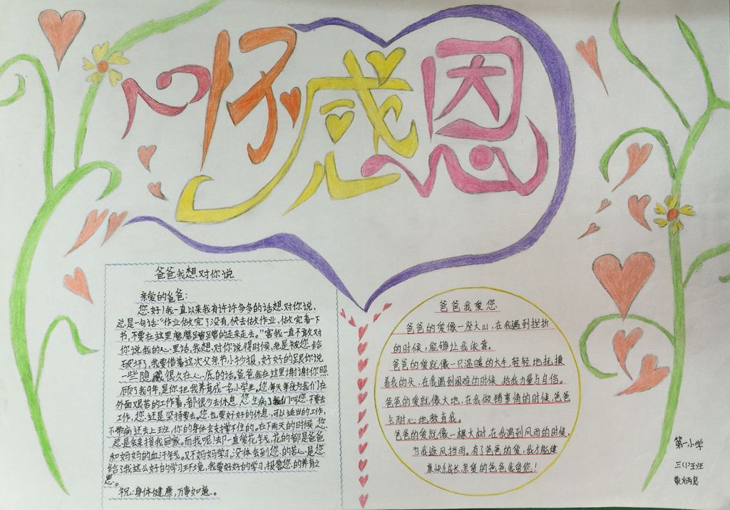 6月19日父亲节手抄报大全(精美大图) 6月19日父亲节手抄报大全(精美大图)