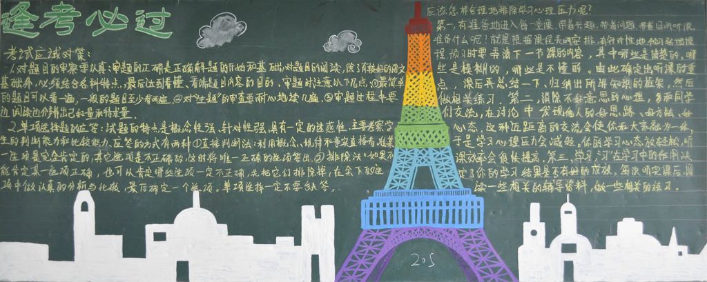 逢考必过黑板报