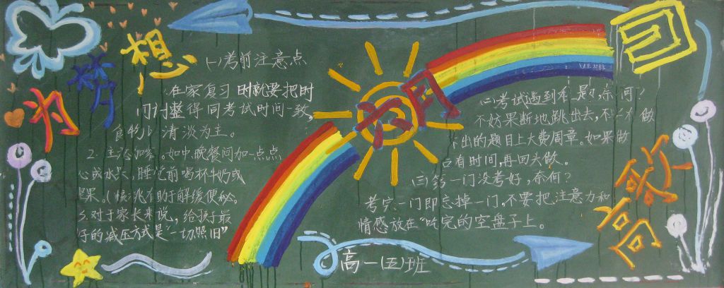 高考黑板报：为梦想高歌