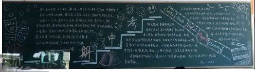 期中考试总结黑板报