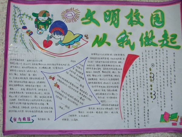爱党爱校手抄报设计图