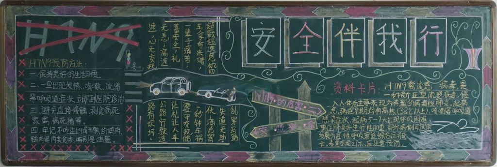 有关交通安全的黑板报 有关交通安全的黑板报