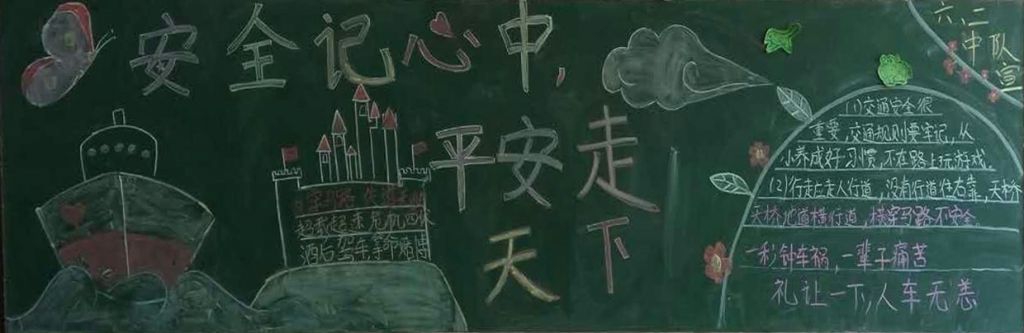 安全记心中平安走天下黑板报