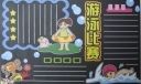 游泳比赛黑板报版面设计图