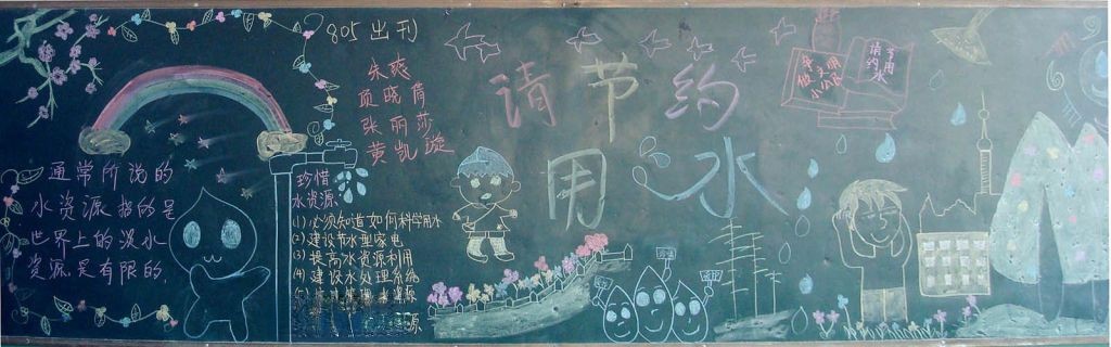 五水共治黑板报图片