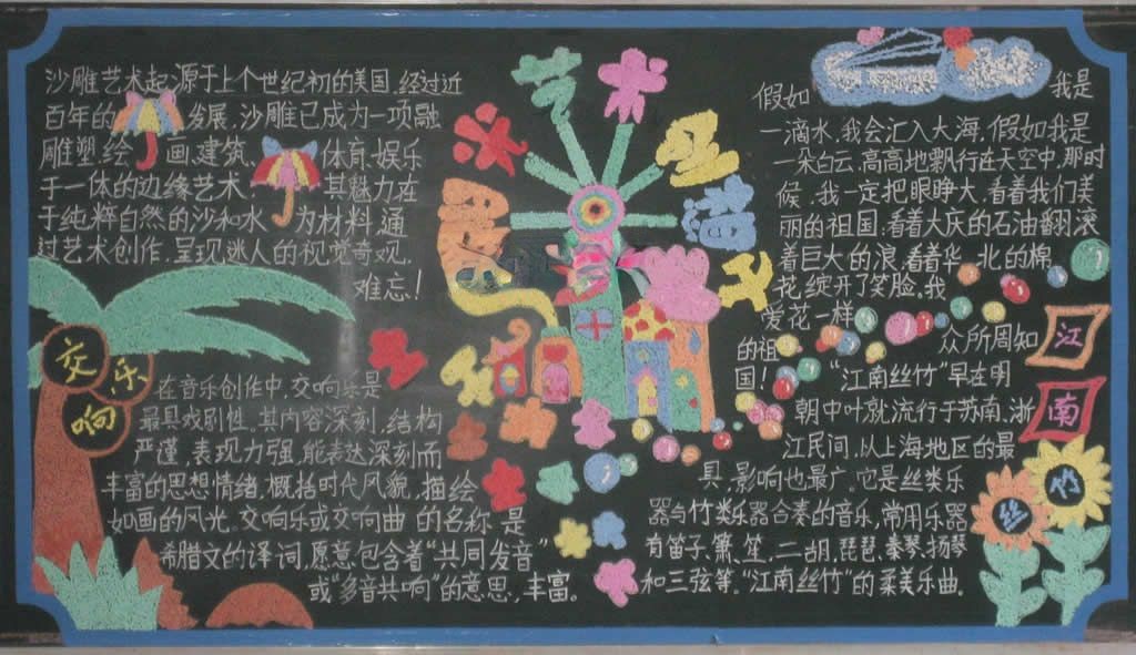 艺术节板报大全