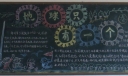 地球只有一个黑板报图片