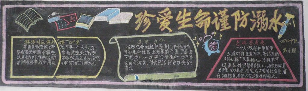 珍爱生命谨防溺水宣传板报