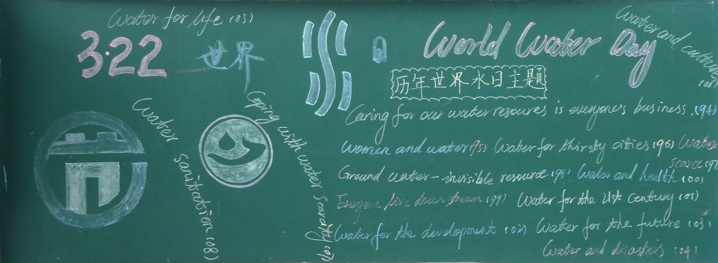 2022世界节水日黑板报