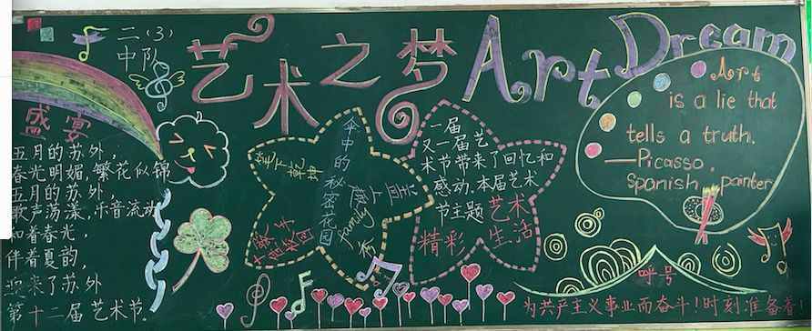 艺术之梦黑板报