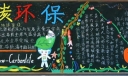 低碳环保黑板报图片