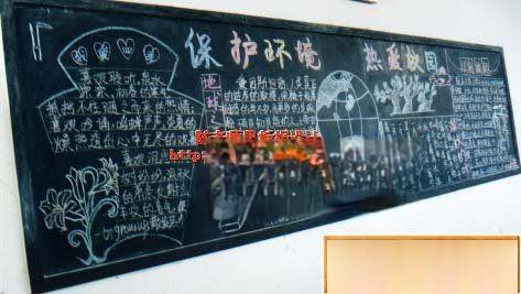 校园环保主题板报实例：保护环境 热爱祖国