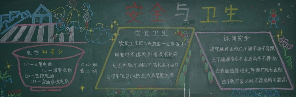 食品安全与健康黑板报