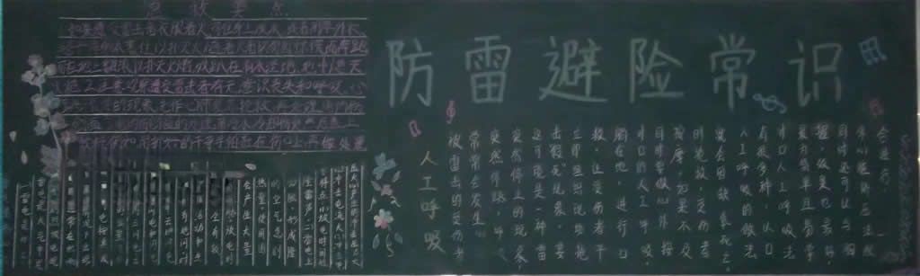 防雷黑板报图片大全